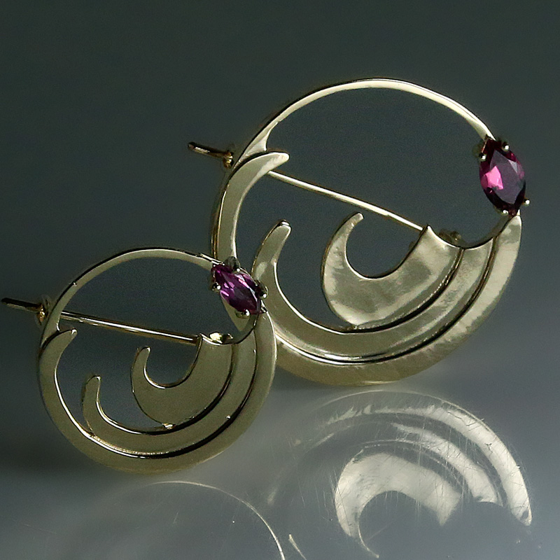 Broche Alma Turmalina Rosa